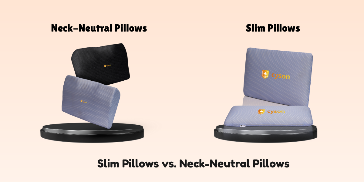 Slim Pillow & Neck Neutral Pillow